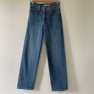 Levi’s Ribcage Straight Ankle Denim Jeans Size 24
